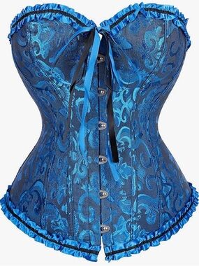 Vintessa Vintage Renaissance Overbust Corset Top Lace Up